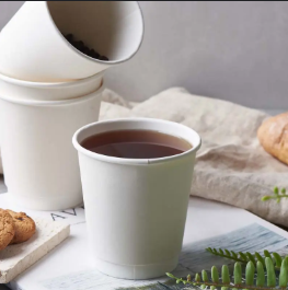 Vaso de papel bebida caliente con PLA 8oz Doble Pared