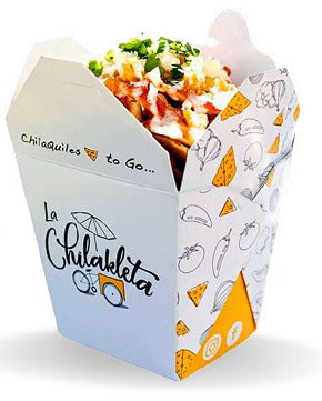 Caja tipo Comida China 8x6.5x10.5 Blanco