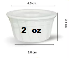 Vaso Souffle/Salsero con Tapa