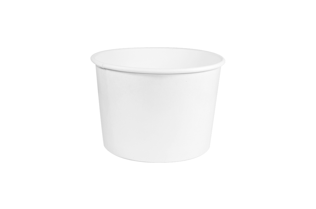 Contendedor de papel blanco - 8 oz