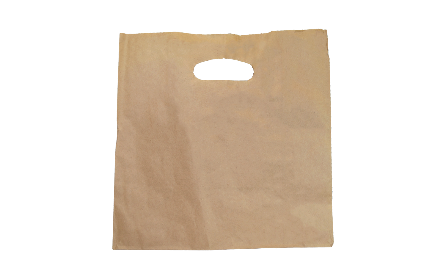 Bolsa de kraft con asa recortada