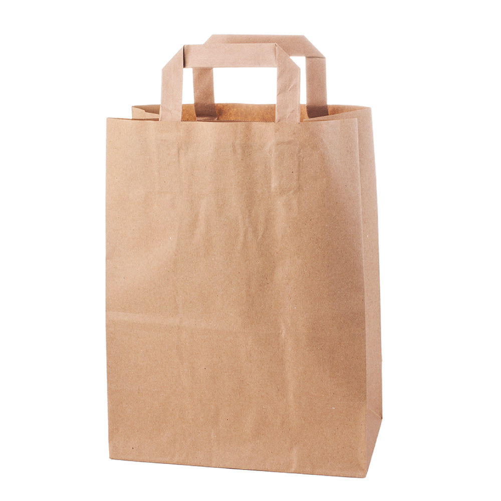 Bolsa Kraft de Asa Plana